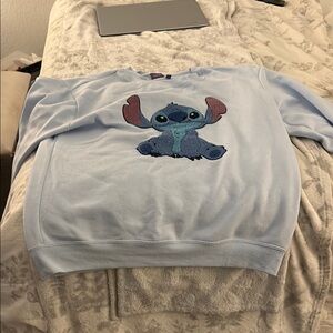 Light Blue Stitch Sweatshirt